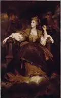 Sarah Siddons as the Tragic Muse, [1789] painting at The Huntington Library, San Marino (Californie)