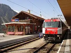 Ge 4/4 III no 650 en gare de Filisur.
