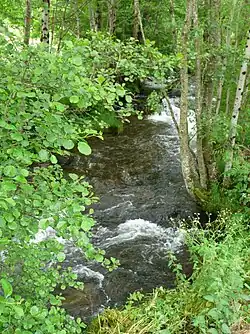 En amont du pont de la Roche.