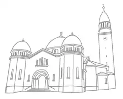 L'église Notre-Dame de la Paix.