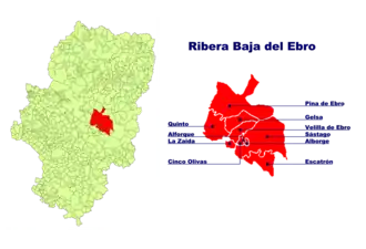 Localisation de Ribera Baja del Ebro