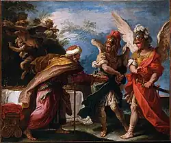 Phinée et les fils de Borée, Sebastiano Ricci, vers 1695.