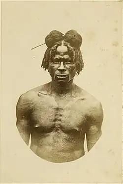 Homme Zandé, 1877-1880.