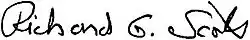 signature de Richard G. Scott