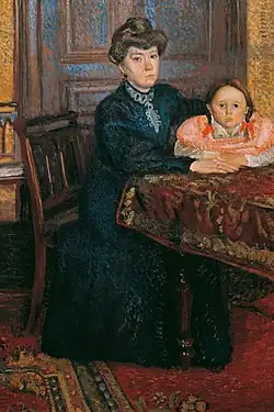 Mère et enfant (Mathilde Schönberg et sa fille Gertrud) (1906).