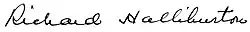 signature de Richard Halliburton