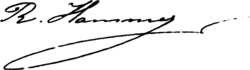 signature de Richard Hammer