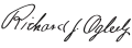 Signature de Richard James Oglesby