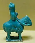 Cavalier en céramique glaçurée, Iran, déb. XIIIe&nbsp;siècle.