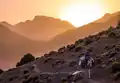 Coucher de soleil dans le Parc national du Toubkal