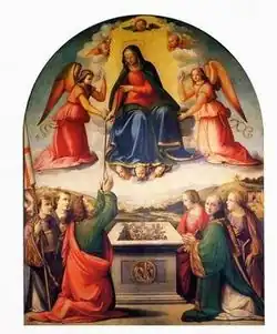 David e Ridolfo del Ghirlandaio, Assunta.