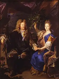 Hyacinthe Rigaud, Le comte Jan Andrzej Morsztyn et sa fille.