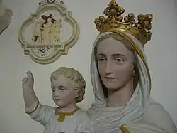 Une vierge à l'enfant du XIXe&nbsp;siècle.