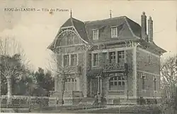 La villa des platanes, un des logements réquisitionnés pour les militaires.