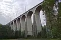 Les arches sud du viaduc.