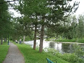 Pêcheurs de saumon sur la "fosse Les Fourches"