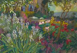 c. 1920, Le Jardin aux iris, huile sur toile, 80,9&nbsp;×&nbsp;116,2&nbsp;cm