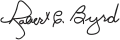 Signature de Robert Byrd
