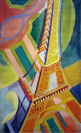 Tour Eiffel (1926), huile sur toile, 169&nbsp;×&nbsp;86&nbsp;cm.