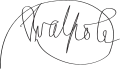 Signature de Robert Walpole