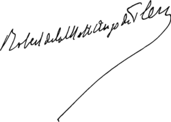 signature de Robert de Flers