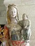 Vierge à l'Enfant, détail.