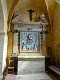 Retable en pierre du croisillon sud.