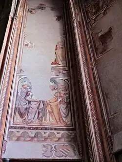 Chapelle de Tous les Saints : saint évêque bénissant.