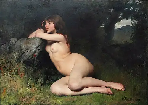 Rodolfo Amoedo : Marabá, huile sur toile, 1882.