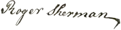 signature de Roger Sherman