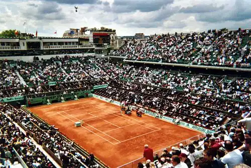 Court central du stade Roland-Garros.