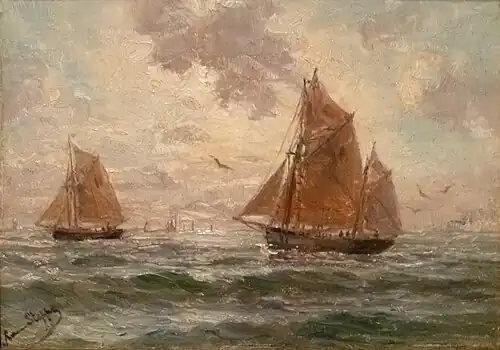 Après-midi de printemps à la mer du Nord..