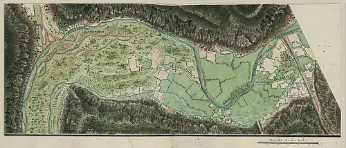 Plan ancien d'une vallée