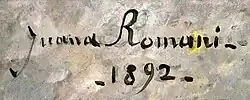Signature de Juana Romani