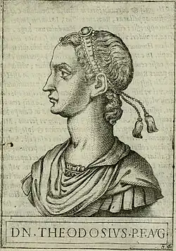 Portrait d'homme, de profil.