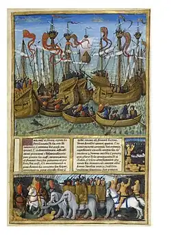 365-f89.- Bataille de Tarente.