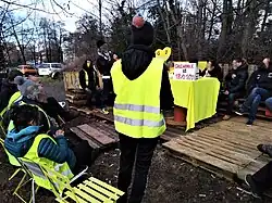 Rond-Point de Grand'Place, Grenoble (18 janvier 2020).