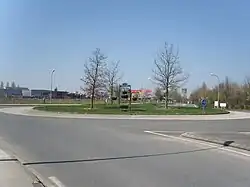 Rond-point de Frégy à l'entrée de Fontenay-Trésigny.