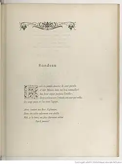 page d'une édition du poème