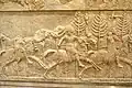 Cavaliers assyriens lors d'une chasse. Bas-relief de la salle 7.