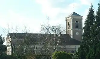 L'église côté jardins