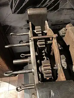 Machine à cordes du musée maritime du San Francisco Maritime National Historical Park, Californie, États-Unis.