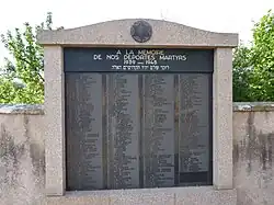 Monument à la mémoire des déportés juifs d'Alsace 1939-1945 de Rosenwiller.