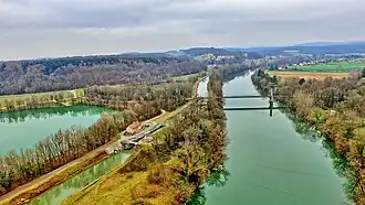 Le pont sur le Doubs.