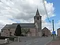 L'église dans la rue.