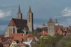 Vue de l'église Saint-James depuis l'ouest