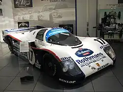La Porsche 962C ayant remporté les 24 Heures du Mans