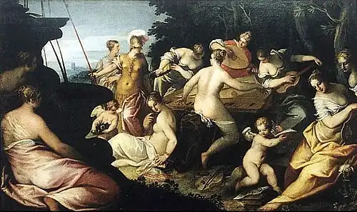 Minerve et les Muses, 1603, Germanisches Nationalmuseum.