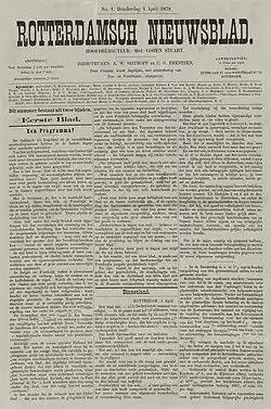 Image illustrative de l’article Rotterdams Nieuwsblad