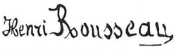 signature de Henri Rousseau
